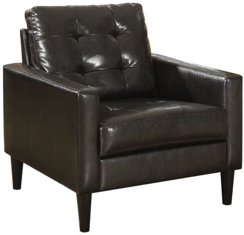 Modern Accent Arm Club Chair Faux Leather for Living Room, Bedroom or Reception Room