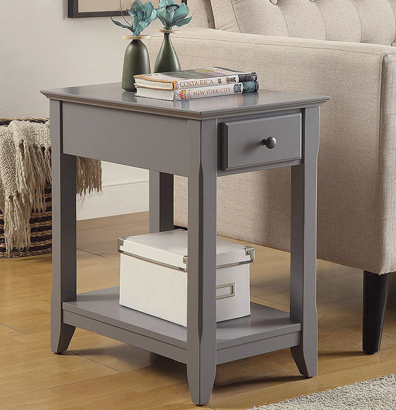 Side Table End Tables Bedside Nightstand with Drawers and Open Shelf Accent Tables