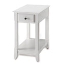 Side Table End Tables Bedside Nightstand with Drawers and Open Shelf Accent Tables