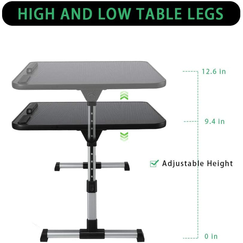 Lap Desk Laptop Table Bed Portable Foldable Tray Bamboo Standing Stand Tilting Surface for Reading Tablets Serving Sofa Couch Floor
